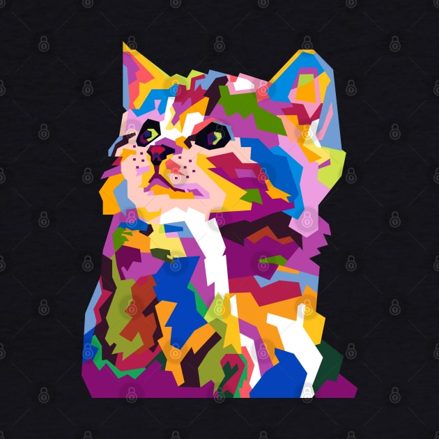 Cute cat in WPAP by smd90